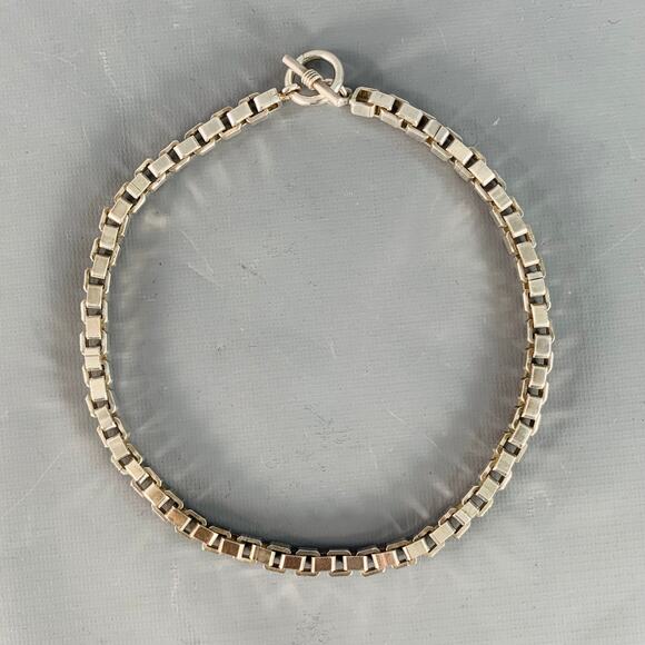 NO BRAND Sterling Silver Box Chain Necklace - Picture 1 of 3